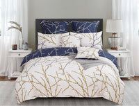 Thumbnail for Tree Reversible King Size Bed Quilt/Doona/Duvet Cover Set Beige