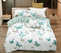 Thumbnail for Fleur Butterfly King Size Quilt/Doona/Duvet Cover Set