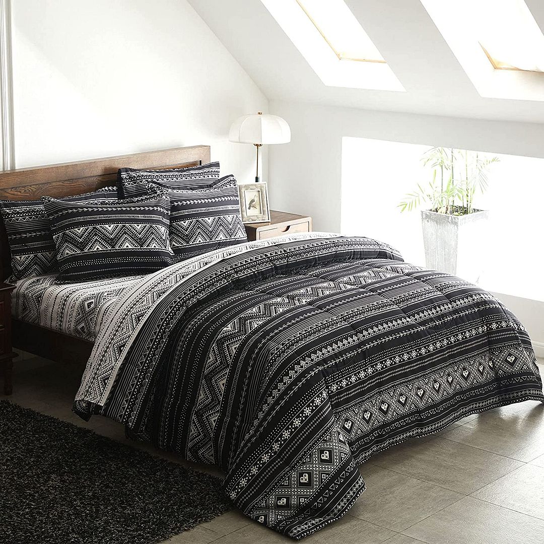 Hugo Reversible King Size Duvet Doona Quilt Cover Set