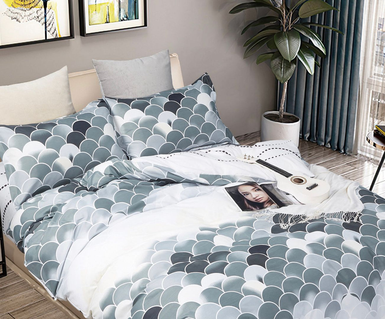 Millie Queen Size Quilt/Doona/Duvet Cover Set