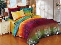 Thumbnail for Rainbow Tree Super King Size Bed Quilt/Doona/Duvet Cover Set