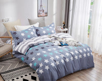 Thumbnail for Stars Super King Size Quilt/Doona/Duvet Cover Set