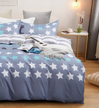 Thumbnail for Stars Super King Size Quilt/Doona/Duvet Cover Set