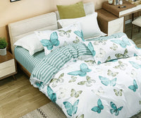 Thumbnail for Fleur Butterfly Super King Size Quilt/Doona/Duvet Cover Set