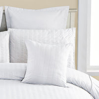 Thumbnail for 1000TC Premium Ultra Soft Seersucker Cushion Covers - 2 Pack - White