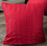 Thumbnail for 1000TC Premium Ultra Soft Seersucker Cushion Covers - 2 Pack - Red