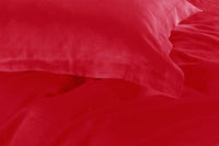 Thumbnail for 1000TC Tailored Super King Size Red Duvet Doona Quilt Cover Set