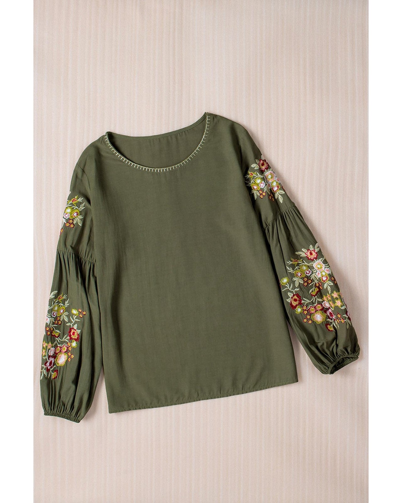 Azura Exchange Embroidered Long Sleeve Top - L