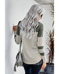 Thumbnail for Azura Exchange Pinstripe Patch Pocket Top - M