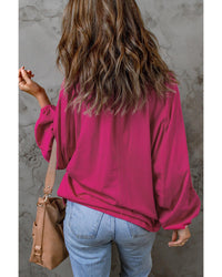 Thumbnail for Azura Exchange Split V Neck Dolman Top - XL