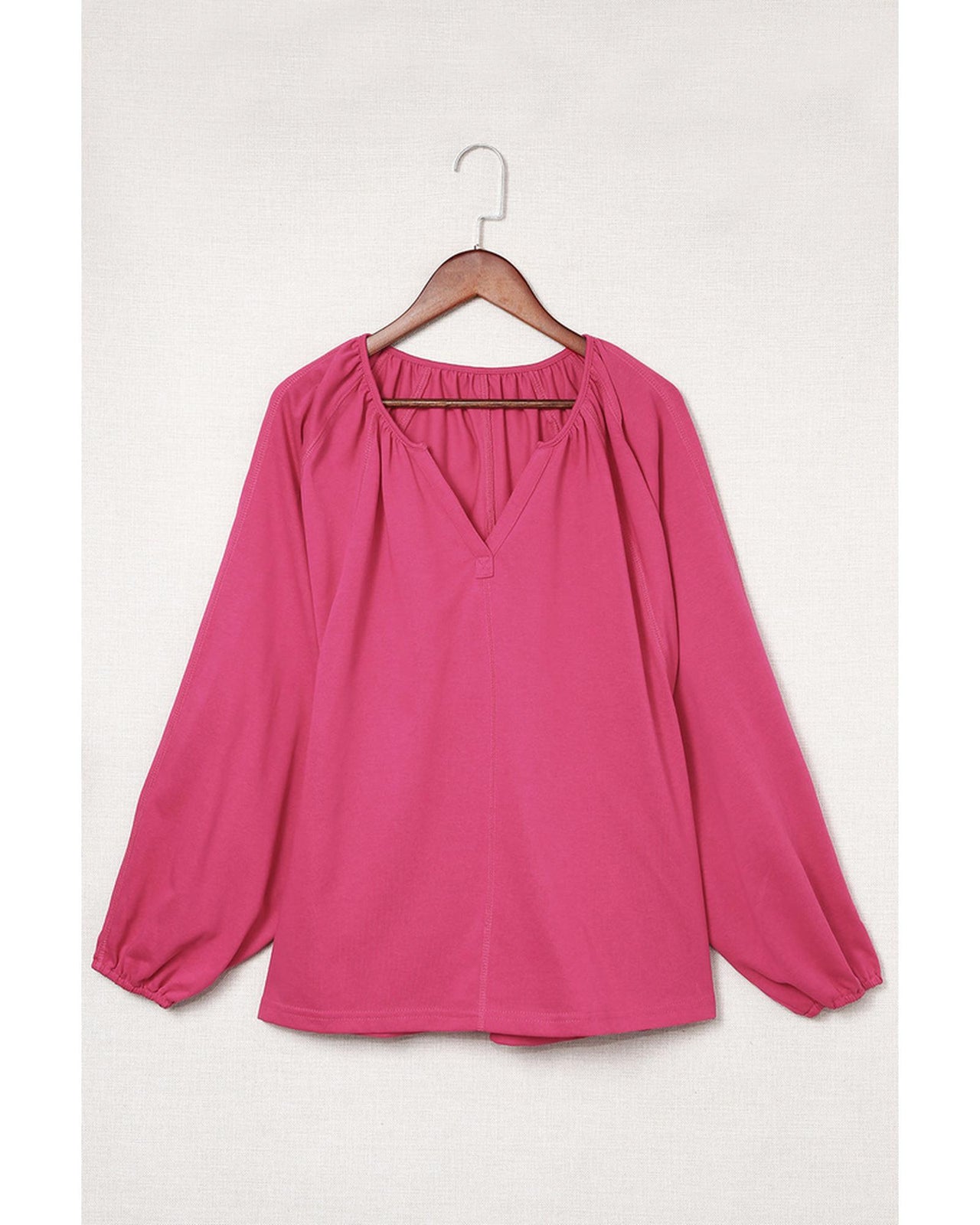 Azura Exchange Split V Neck Dolman Top - XL