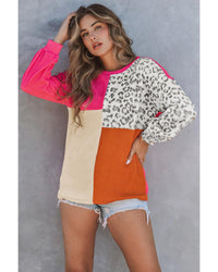 Thumbnail for Azura Exchange Patchwork Ribbed Long Sleeve Top - XL