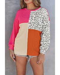 Thumbnail for Azura Exchange Patchwork Ribbed Long Sleeve Top - XL