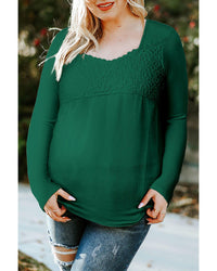 Thumbnail for Azura Exchange Lace Crochet V Neck Top - S