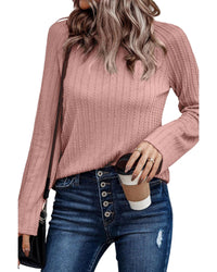 Thumbnail for Azura Exchange Ribbed Knit Long Sleeve Top - L