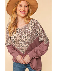 Thumbnail for Azura Exchange Animal Print Patchwork Top - L