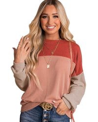 Thumbnail for Azura Exchange Long Sleeve Ribbed Loose Top - 2XL