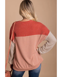 Thumbnail for Azura Exchange Long Sleeve Ribbed Loose Top - 2XL