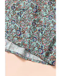 Thumbnail for Azura Exchange Bubble Sleeve Floral Patchwork Blouse - M