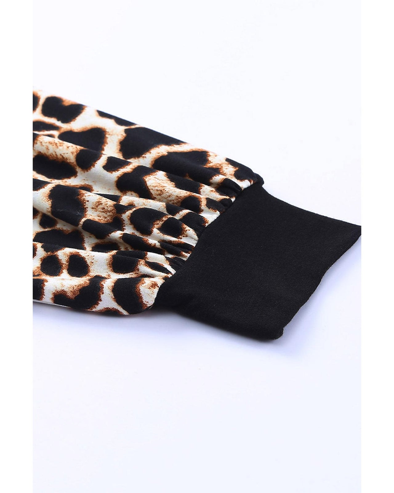 Azura Exchange Cold Shoulder Leopard Top - L