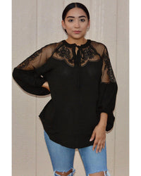 Thumbnail for Azura Exchange Lace Blouse - XL