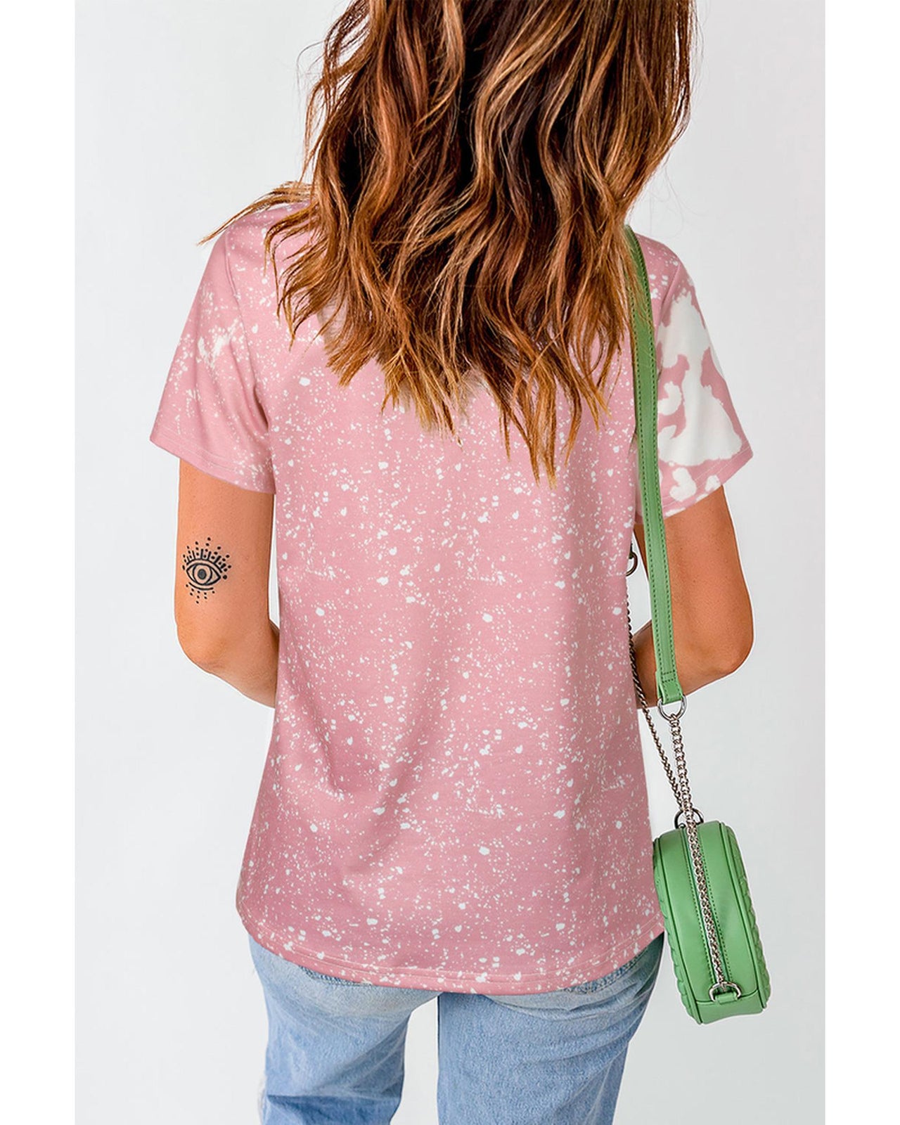 Azura Exchange Leopard Bleached Print Graphic T-Shirt - M