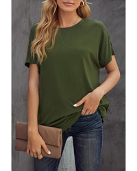 Thumbnail for Azura Exchange Solid Color Short Sleeve Tee - S