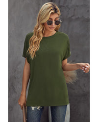 Thumbnail for Azura Exchange Solid Color Short Sleeve Tee - S