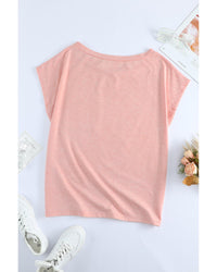 Thumbnail for Azura Exchange Pocketed Tee with Side Slits - L