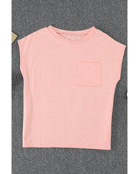 Thumbnail for Azura Exchange Pocketed Tee with Side Slits - L