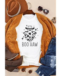 Thumbnail for Azura Exchange BOO HAW Graphic Crew Neck Tee - XL