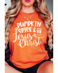 Thumbnail for Azura Exchange PUMPKIN SPICE & Jesus Christ Graphic T-shirt - 2XL