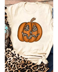 Thumbnail for Azura Exchange Leopard Pumpkin Print T Shirt - XL