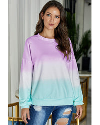 Thumbnail for Azura Exchange Color Block Tie Dye Pullover Sweatshirt - 2XL