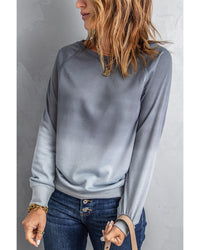 Thumbnail for Azura Exchange Ombre Crewneck Long Sleeve Sweatshirt - S