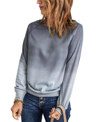 Thumbnail for Azura Exchange Ombre Crewneck Long Sleeve Sweatshirt - S