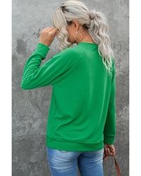 Thumbnail for Azura Exchange Lucky Clover Print Graphic Sweatshirt - L