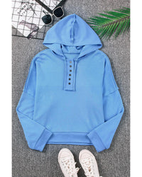 Thumbnail for Azura Exchange Button Trim Hoodie - M