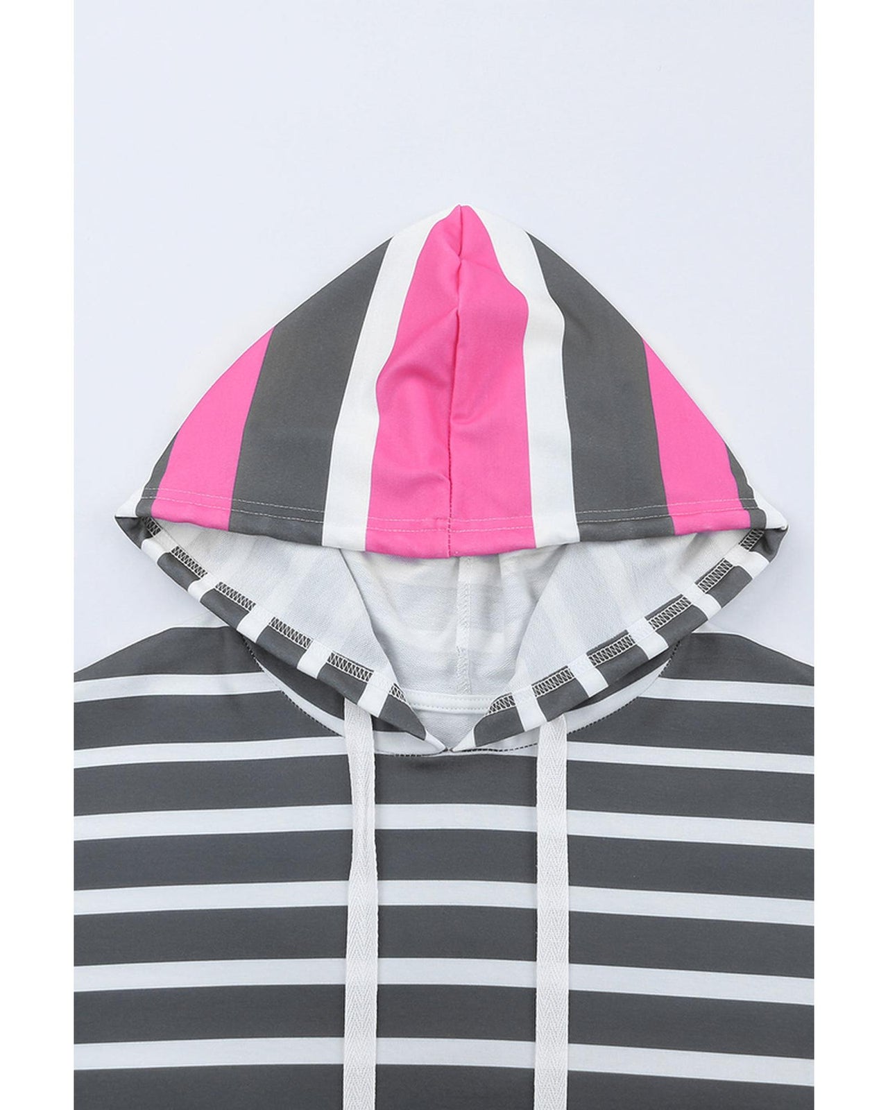 Azura Exchange Striped Drawstring Hoodie - M