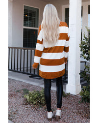 Thumbnail for Azura Exchange Drop Shoulder Striped Sweatshirt - 2XL