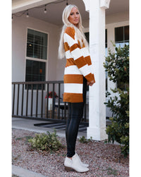 Thumbnail for Azura Exchange Drop Shoulder Striped Sweatshirt - 2XL