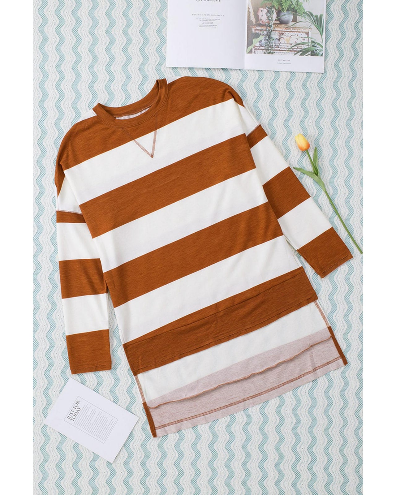 Azura Exchange Drop Shoulder Striped Sweatshirt - 2XL