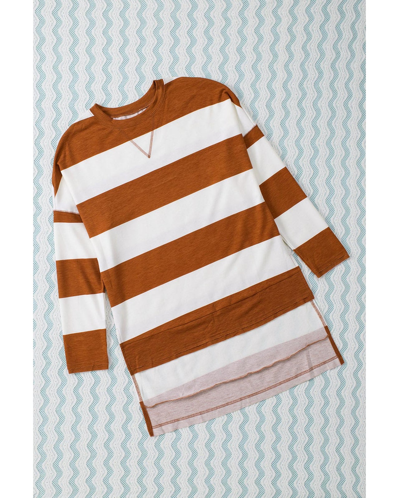 Azura Exchange Drop Shoulder Striped Sweatshirt - 2XL