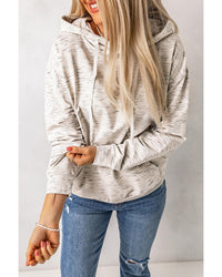 Thumbnail for Azura Exchange Marbled Drawstring Cropped Hoodie - S