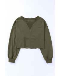 Thumbnail for Azura Exchange Cropped Drop Shoulder Sweatshirt - M