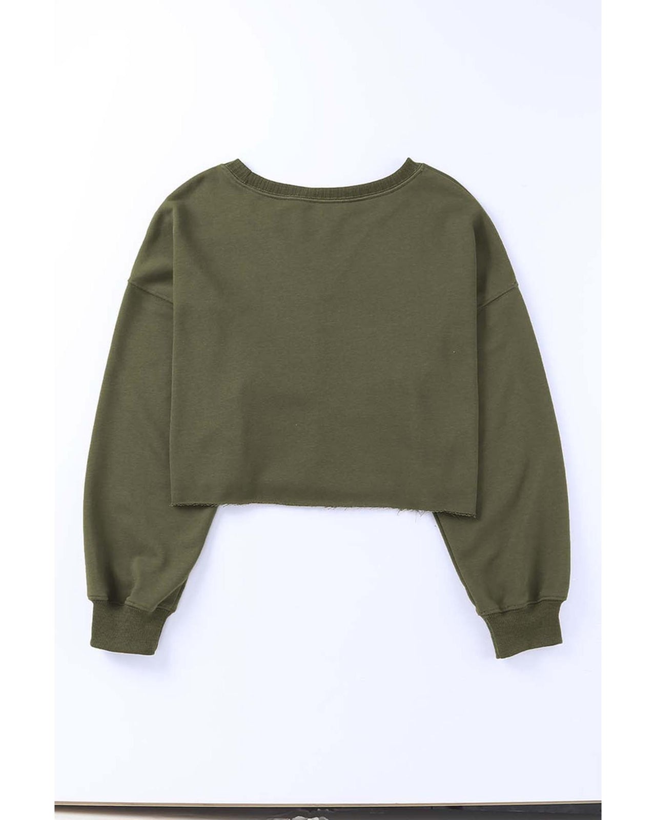 Azura Exchange Cropped Drop Shoulder Sweatshirt - M