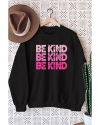 Thumbnail for Azura Exchange BE KIND Letter Print Sweatshirt - 2XL