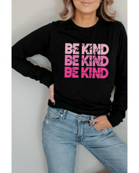 Thumbnail for Azura Exchange BE KIND Letter Print Sweatshirt - 2XL