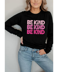 Thumbnail for Azura Exchange BE KIND Letter Print Sweatshirt - 2XL