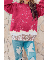 Thumbnail for Azura Exchange Leopard Bleached Pullover Sweatshirt - S